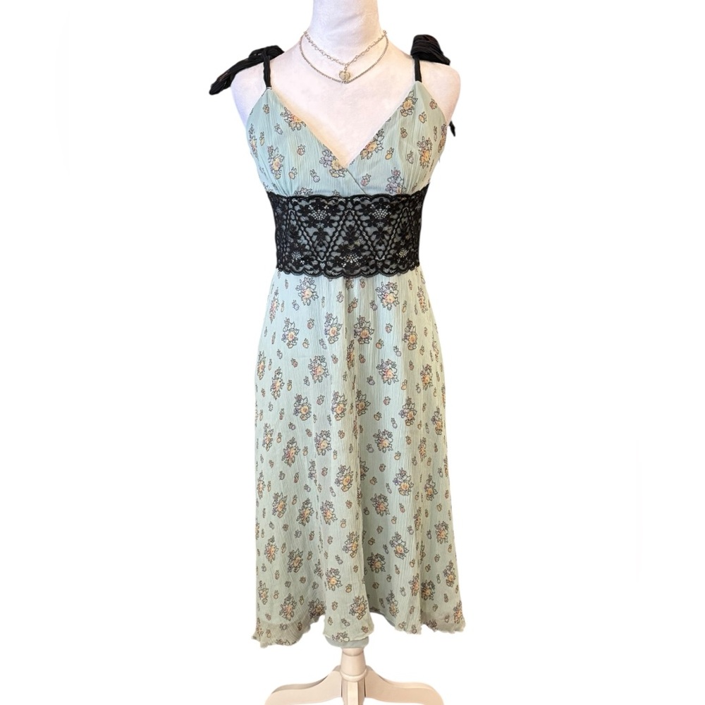 Betsey Johnson Silk Y2K era Black Label Dress Size 8